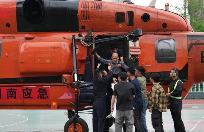 In corso le operazioni di soccorso nelle aree colpite dalle inondazioni nello Hunan