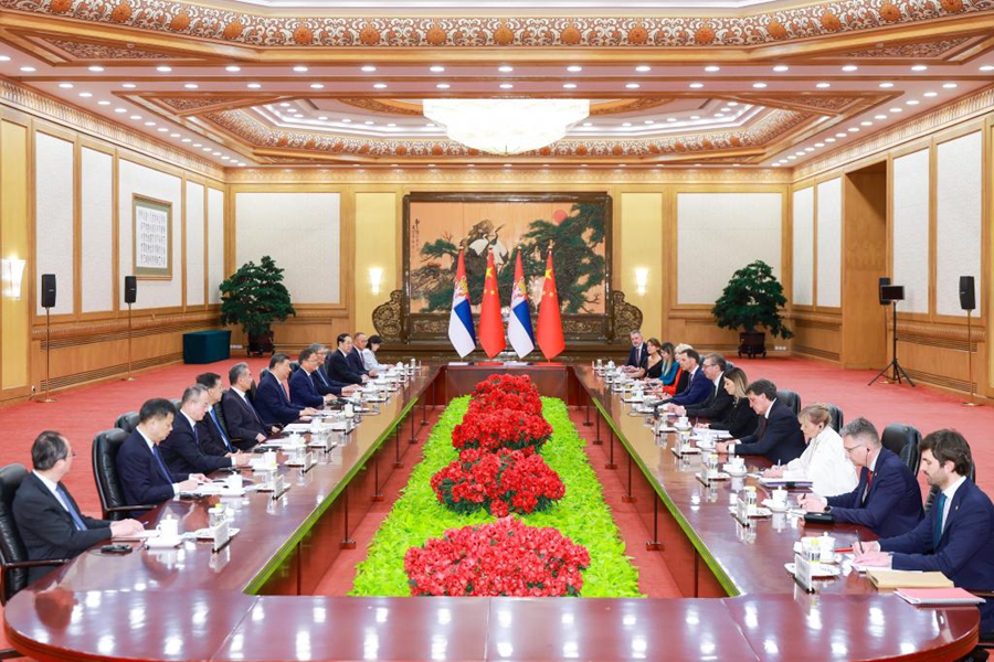 Colloquio tra Xi Jinping e il Presidente serbo Vučić