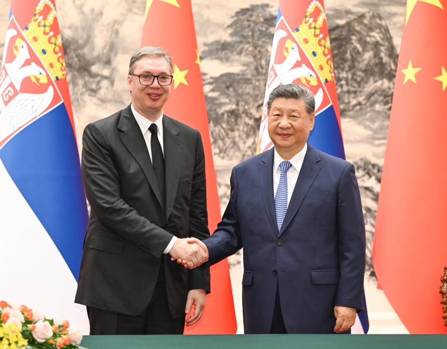 Colloquio tra Xi Jinping e il Presidente serbo Vučić