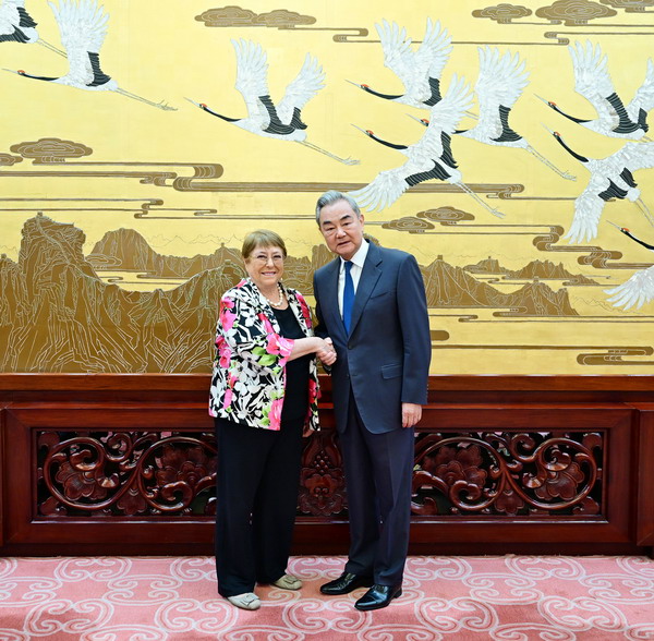 Incontro tra Wang Yi e Michelle Bachelet, candidata come nuovo Segretario Generale ONU