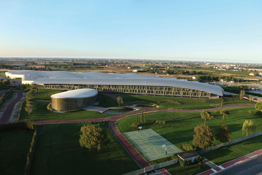 Il Technogym Village a Cesena, Italia. (Foto fornita da Technogym)