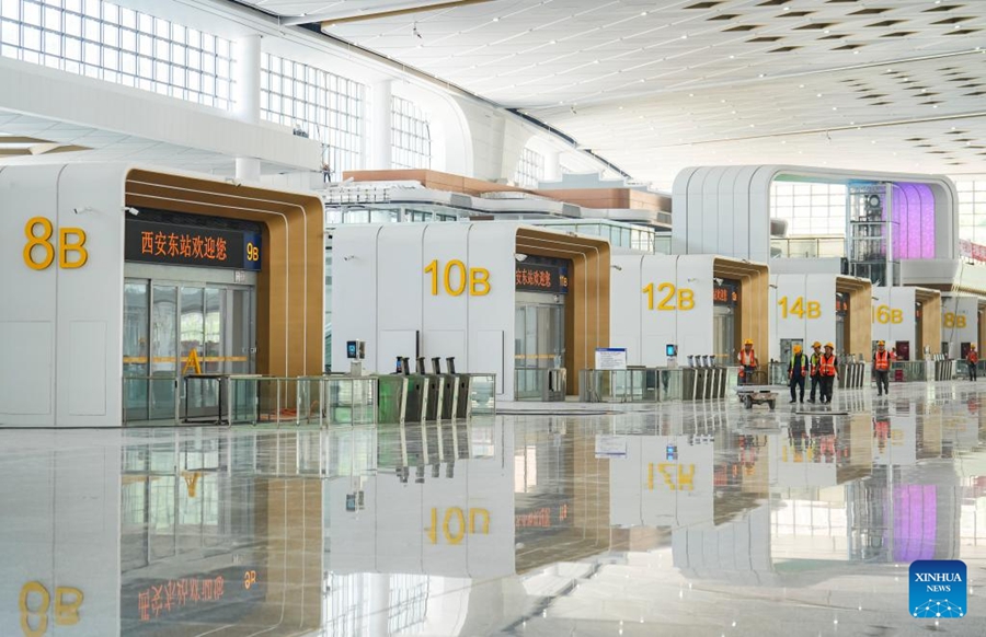 La costruzione della Stazione di Xi'an Est entra nella fase finale