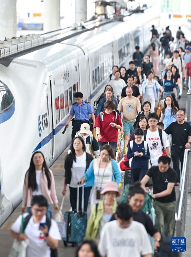 Picco di rientri sulle ferrovie cinesi al termine delle festività