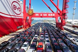 Da Nantong partono 7.273 veicoli a nuova energia diretti in Europa