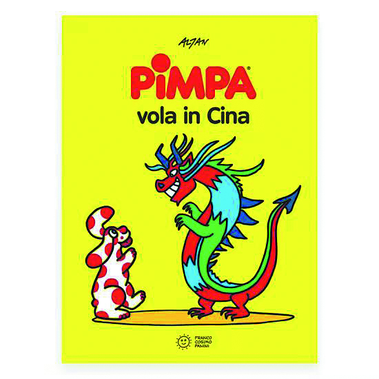 Copertina del libro Pimpa vola in Cina. (Foto fornita a China Daily)