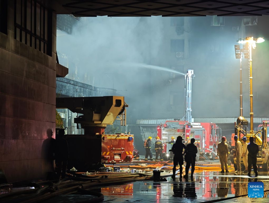Attività di soccorso presso la fabbrica di scarpe nel villaggio di Jiangtou, provincia del Fujian, Cina sud-orientale. (9 luglio 2026 - Xinhua/Zhou Yi)