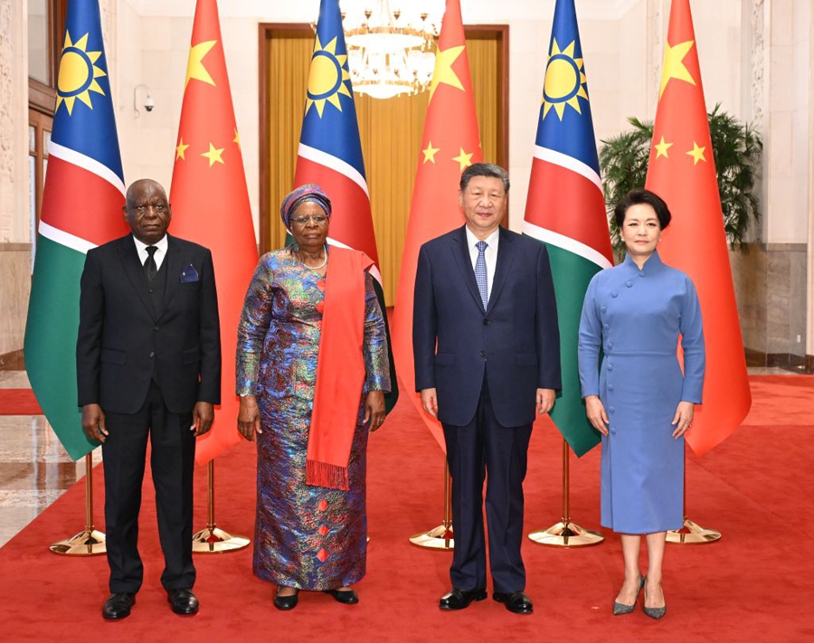 Colloquio tra Xi Jinping e la Presidente della Namibia Netumbo Nandi-Ndaitwah