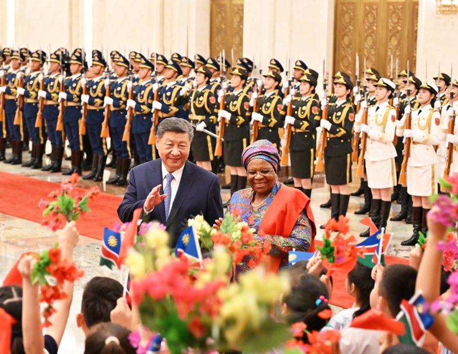 Colloquio tra Xi Jinping e la Presidente della Namibia Netumbo Nandi-Ndaitwah
