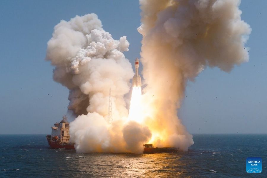 Il razzo cinese Gravity-1 lancia nuovi satelliti dal mare