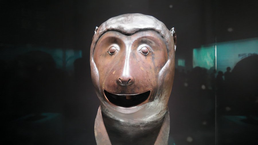 Teste di animali in bronzo originali dello Yuanmingyuan debuttano in un museo di Hangzhou
