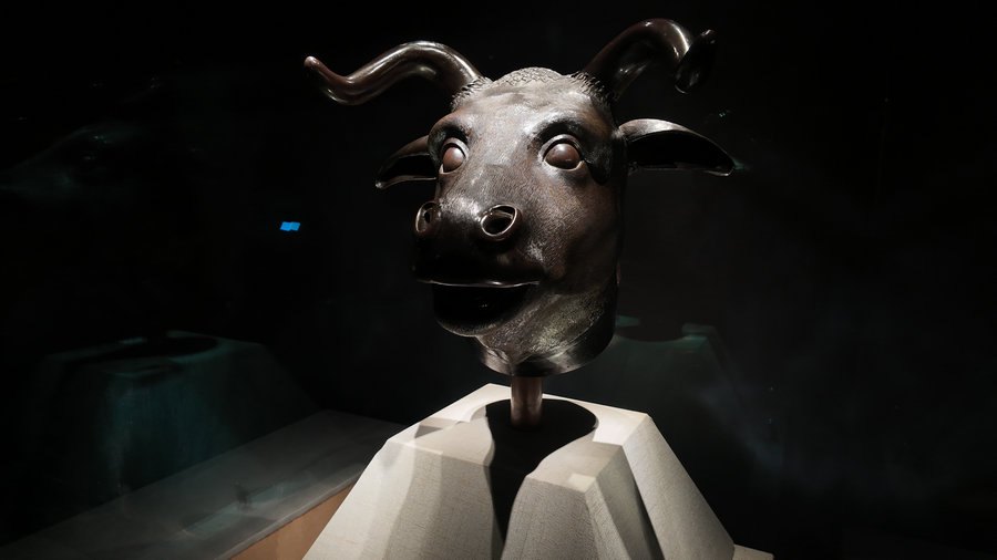Teste di animali in bronzo originali dello Yuanmingyuan debuttano in un museo di Hangzhou