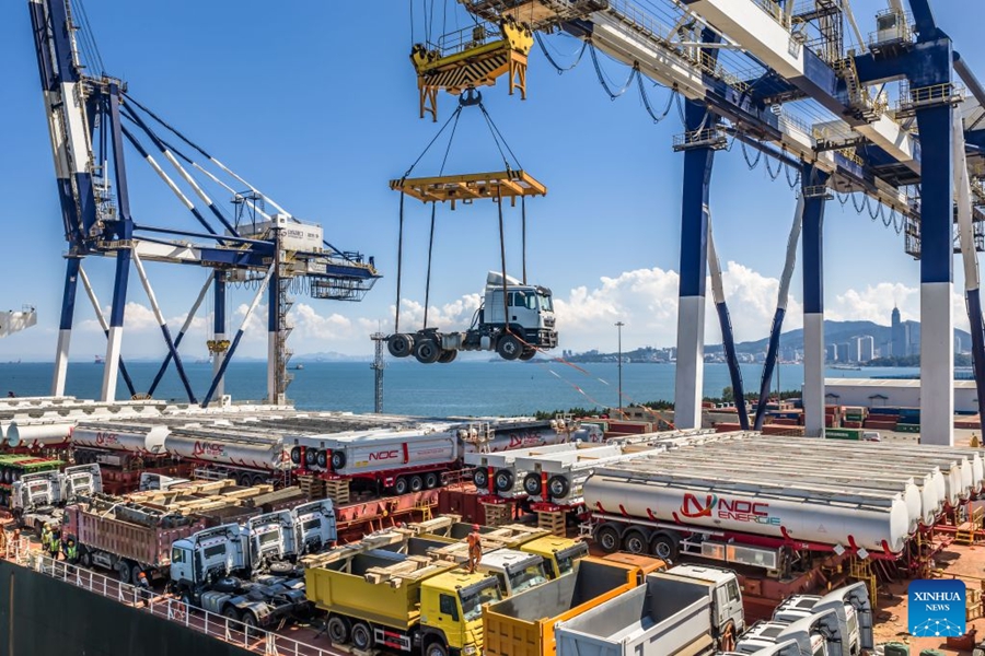 Forte crescita delle spedizioni di merci dal porto di Yantai verso l'Africa