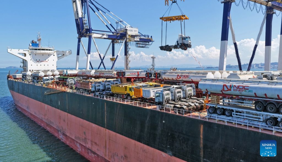 Forte crescita delle spedizioni di merci dal porto di Yantai verso l'Africa