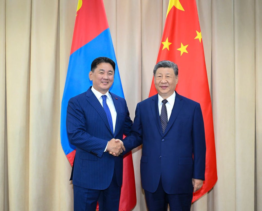 Incontro tra Xi Jinping e il Presidente mongolo, Ukhnaa Khurelsukh