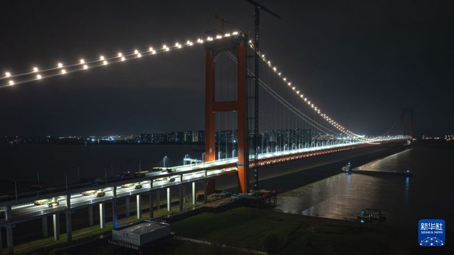 Hubei, avviati i test di carico sul Ponte Yanji sul fiume Yangtze