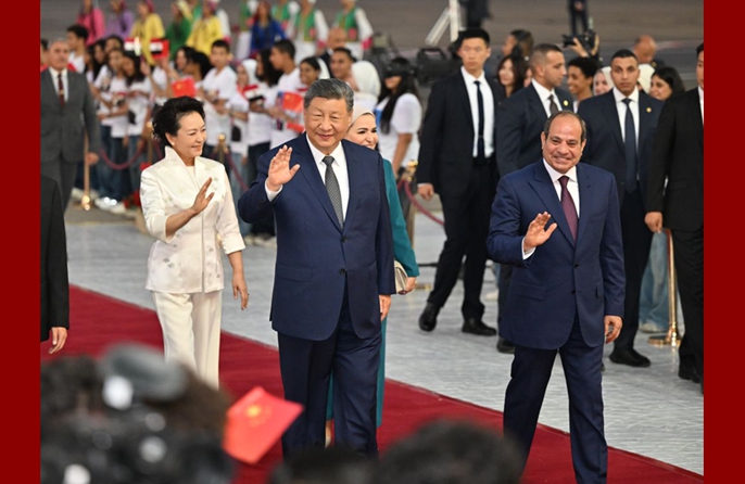 Cairo, Xi Jinping inizia la visita di Stato in Egitto