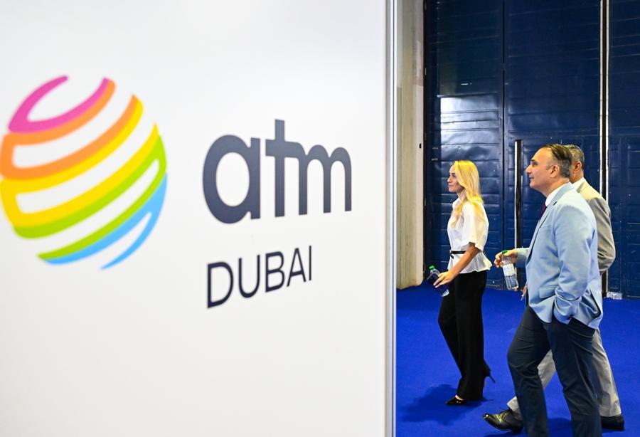 Visitatori all'Arabian Travel Market 2026 a Dubai, negli Emirati Arabi Uniti. (14 settembre 2026 - Xinhua/Wang Zecong)