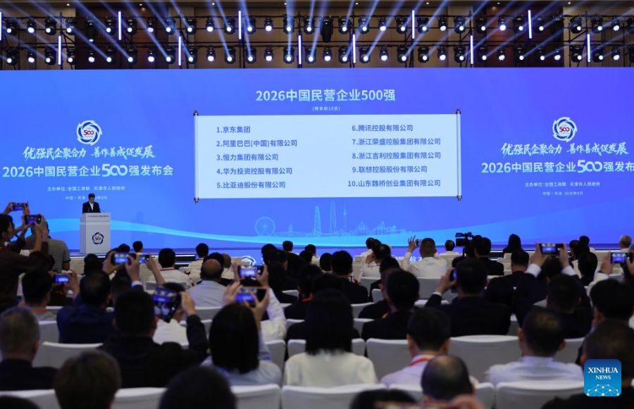 La Cina svela la classifica delle 500 principali imprese private per il 2026