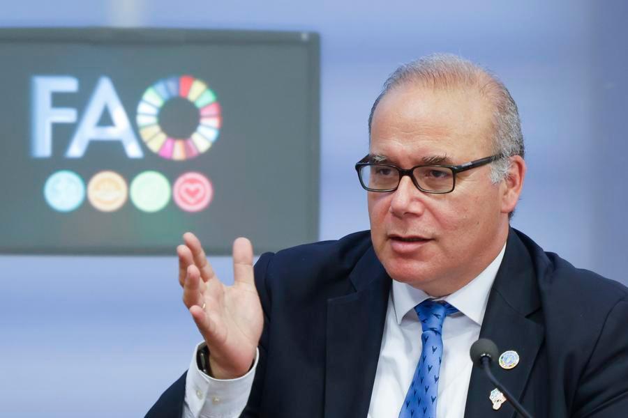 Maximo Torero, capo economista dell'Organizzazione delle Nazioni Unite per l'Alimentazione e l'Agricoltura (FAO), partecipa a un evento collaterale durante la 44ª sessione della Conferenza della FAO a Roma. (3 luglio 2025 - FAO/via Xinhua)