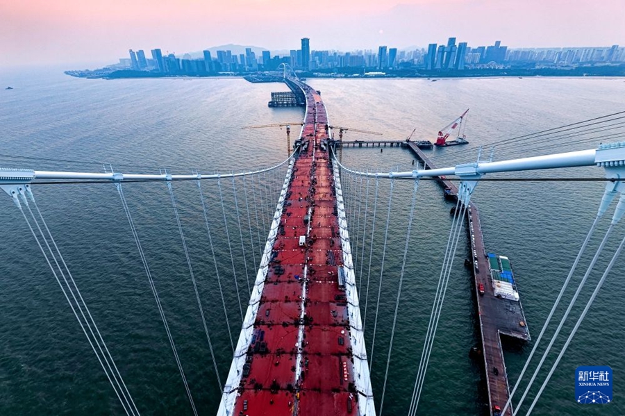 La costruzione del ponte Xiamen-Kinmen procede regolarmente
